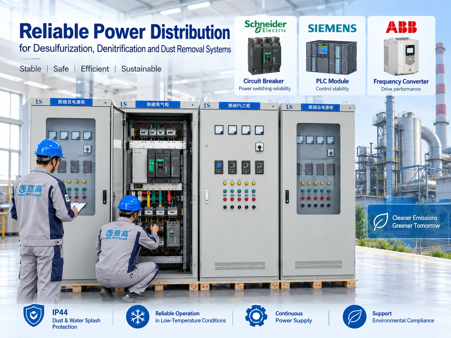 Desulfurization, Denitrification and Dust Removal Power Distribution: Reliable Winter Solution