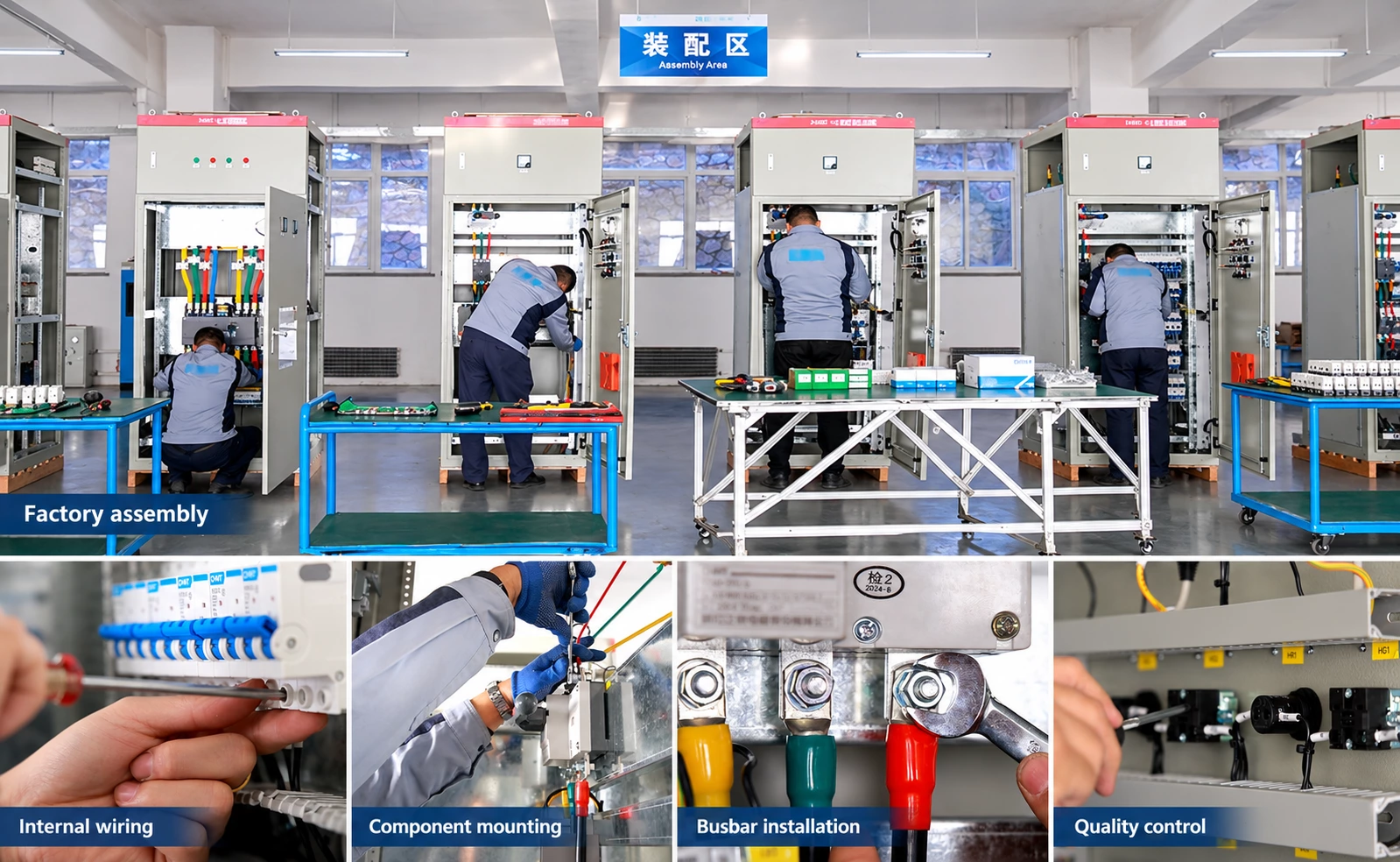 Oman crusher project switchgear factory assembly